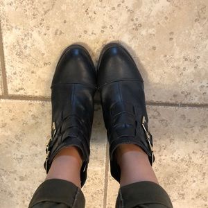 Black ankle booties